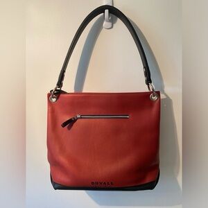 Duvall Leatherworks Slouch Bag in Red